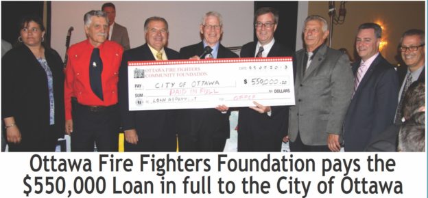 Firefighters Memorial Cheque